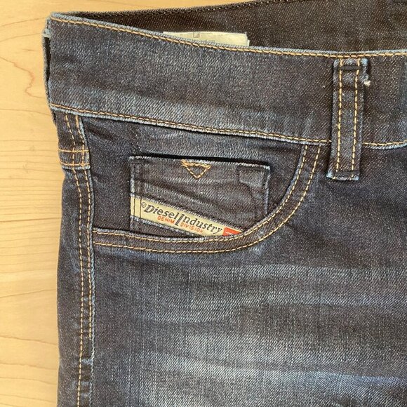 Diesel Womens Livier SS-Legging Stretch Jeans Size 25 Dark blue Wash low rise - Picture 5 of 13
